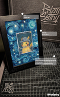 0001-Pikachu with Grey Felt Hat: PROMO [SVP EN 085](SVP EN Promotional cards “Van gogh exhibition” ) Art Frame