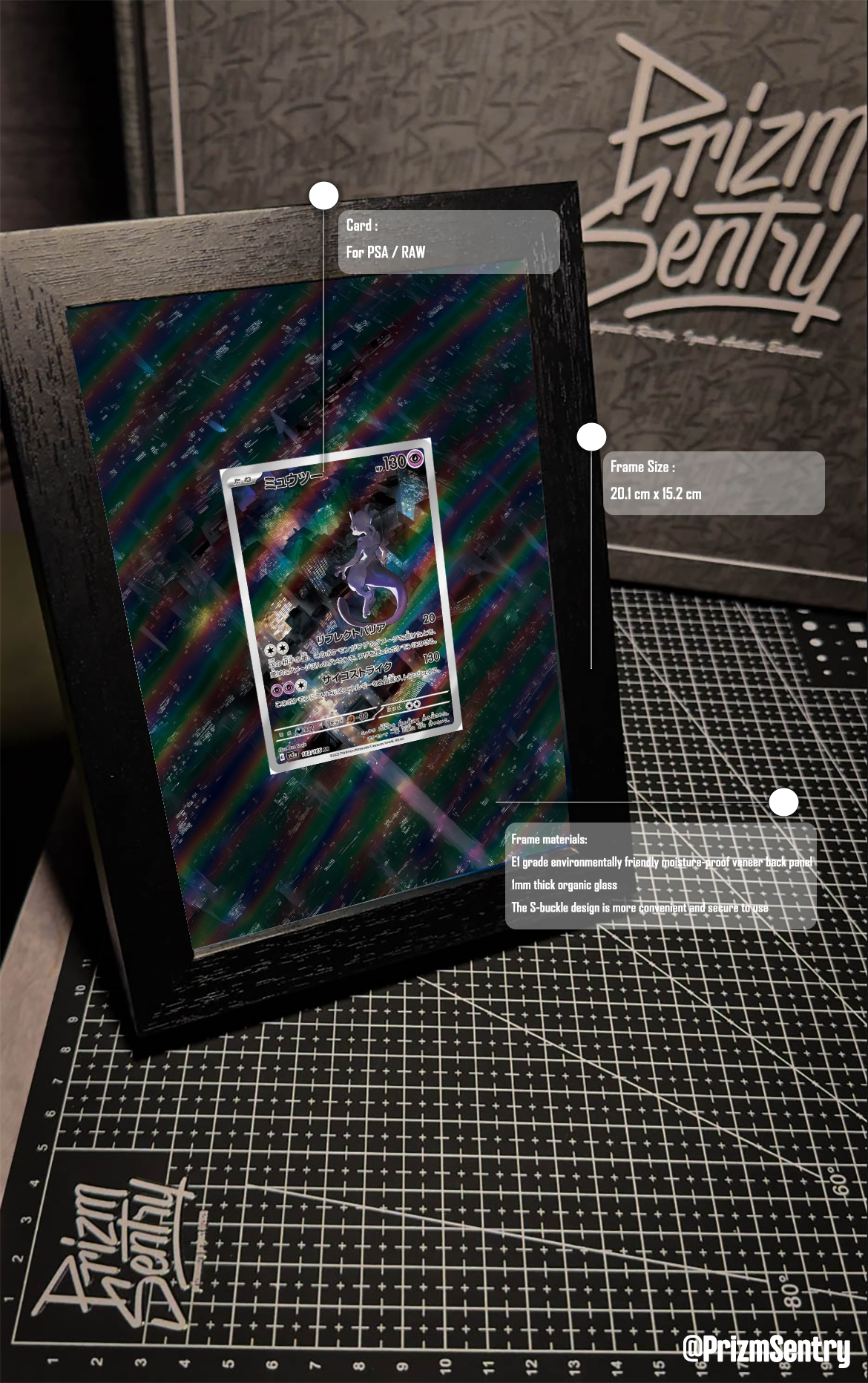 0003-Mewtwo AR[SV2a 183/165](Enhanced Expansion Pack "Pokemon Card 151") Art Frame
