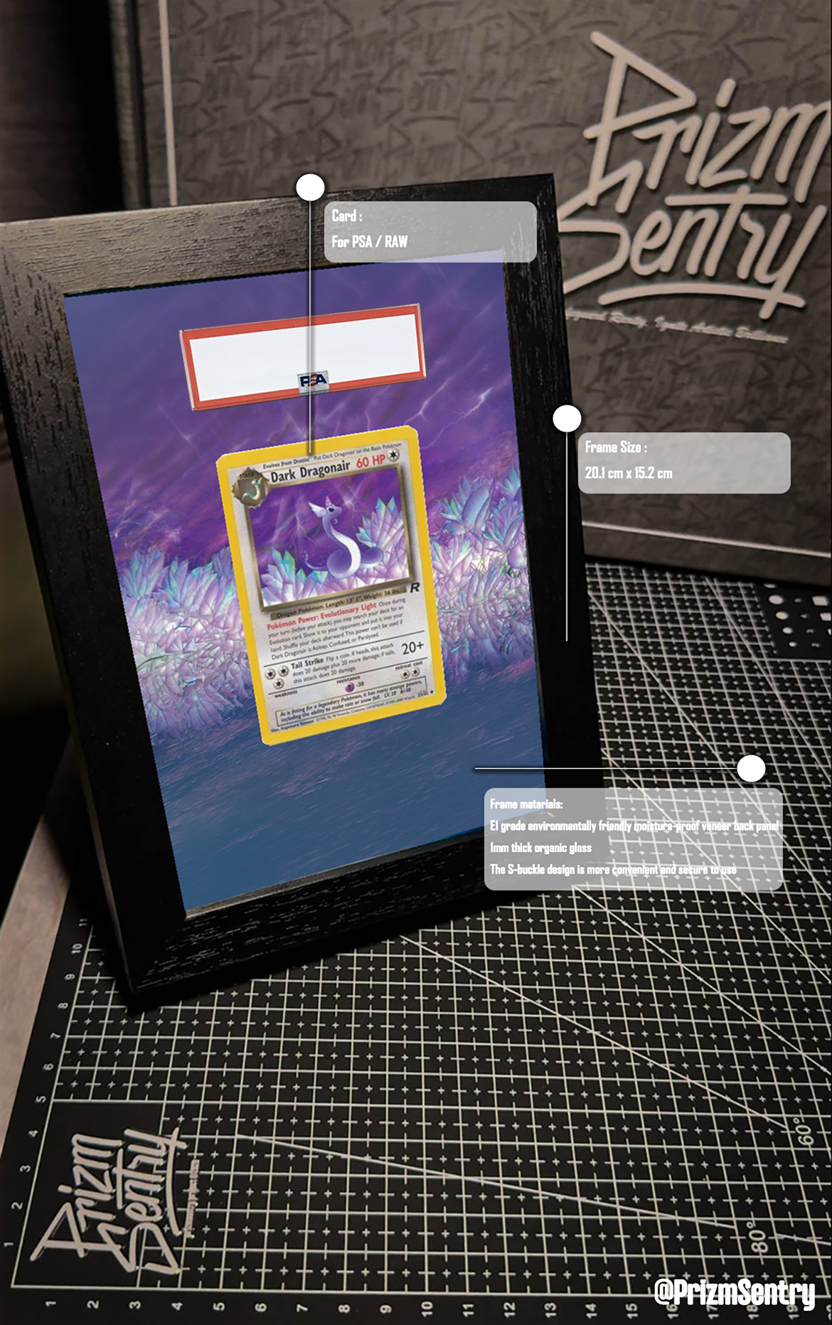 0015-2000 Pokemon Rocket - Dark Dragonair Art Frame