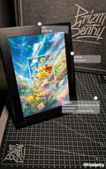 0016-Pikachu SVP 027 Pokemon Center Exclusive Stamped Black Star Promo Art Frame