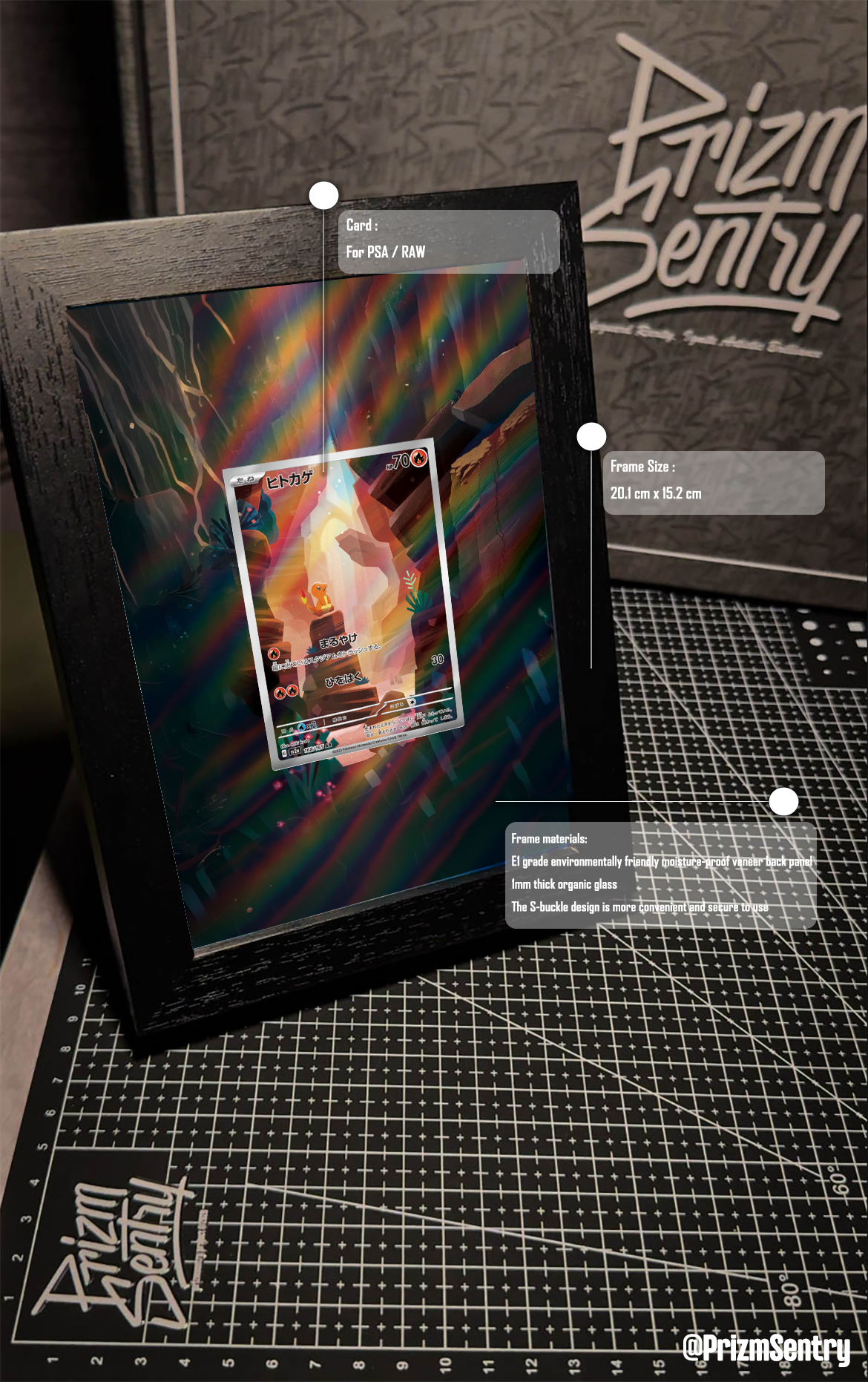 0024-Charmander AR[SV2a 168/165)(Enhanced Expansion Pack "Pokemon Card 151") Art Frame