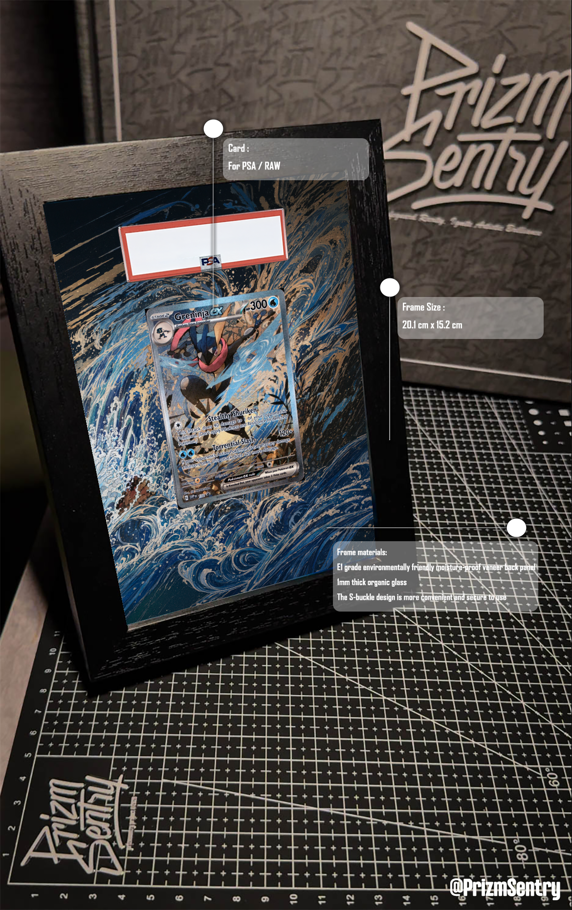 0027-Greninja ex P [SVP EN 132](Scarlet & Violet "Shrouded Fable Greninja ex Special Illustration Collection") Art Frame
