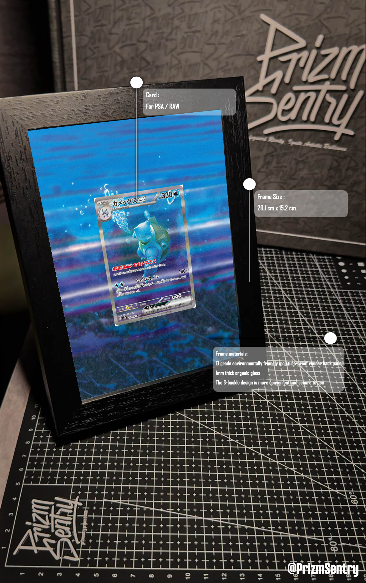 0033-Blastoise ex SAR[SV2a 202/165](Enhanced Expansion Pack "Pokemon Card 151") Art Frame
